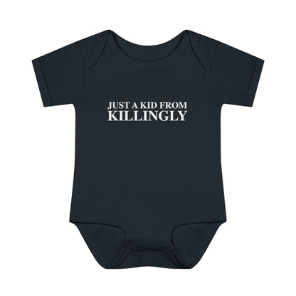 Just a kid from Killingly Infant Baby Rib Bodysuit