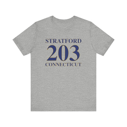 Stratford 203 Connecticut Unisex Jersey Short Sleeve Tee