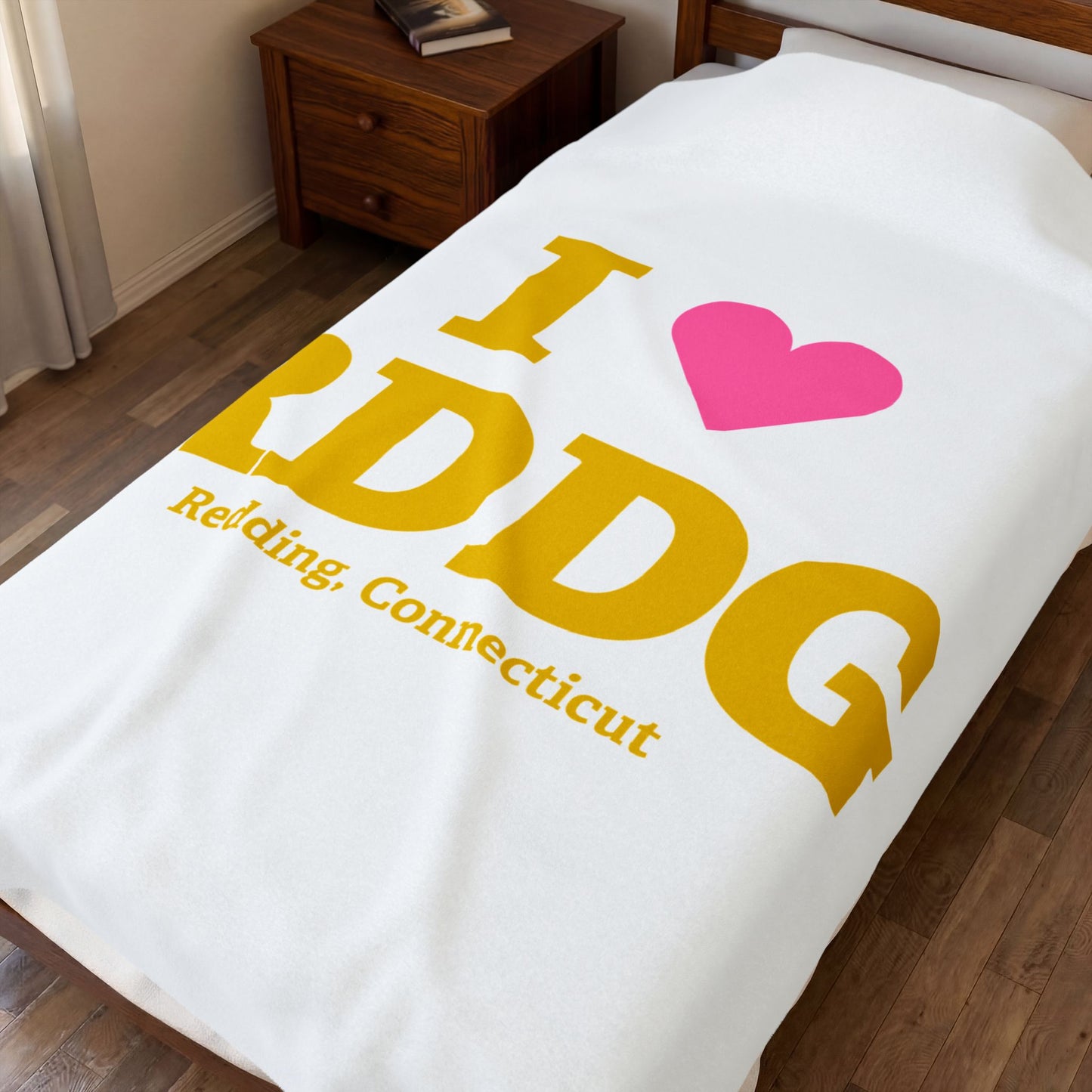 I Heart RDDG Velveteen Plush Blanket