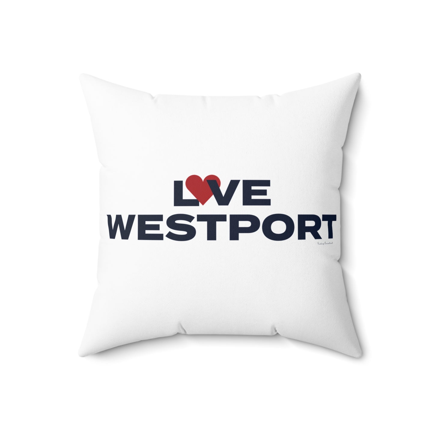 Love Westport Spun Polyester Square Pillow