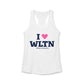 I Heart WLTNWomen's Ideal Racerback Tank Top