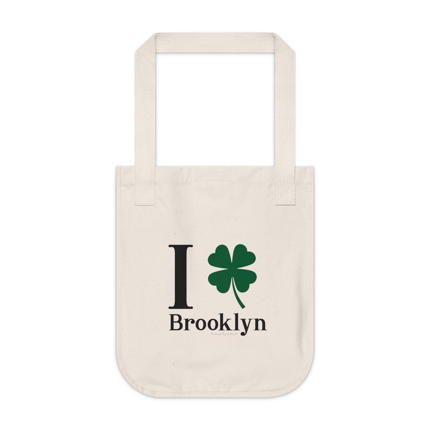 I Clover Brooklyn Organic Canvas Tote Bag