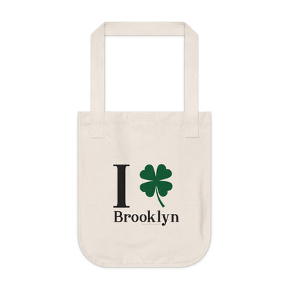 I Clover Brooklyn Organic Canvas Tote Bag