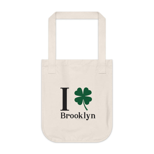 I Clover Brooklyn Organic Canvas Tote Bag