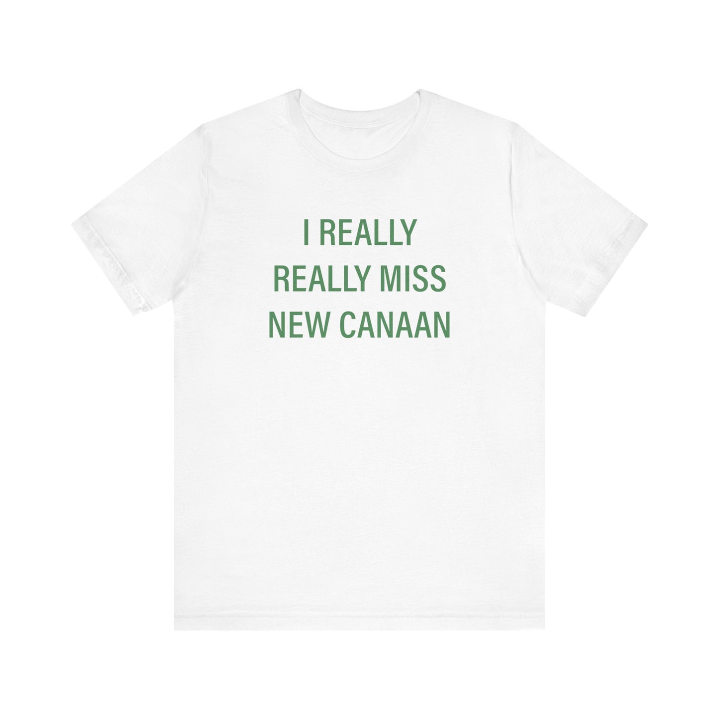 I Really Really Miss New Canaan Unisex Jersey Short Sleeve Tee