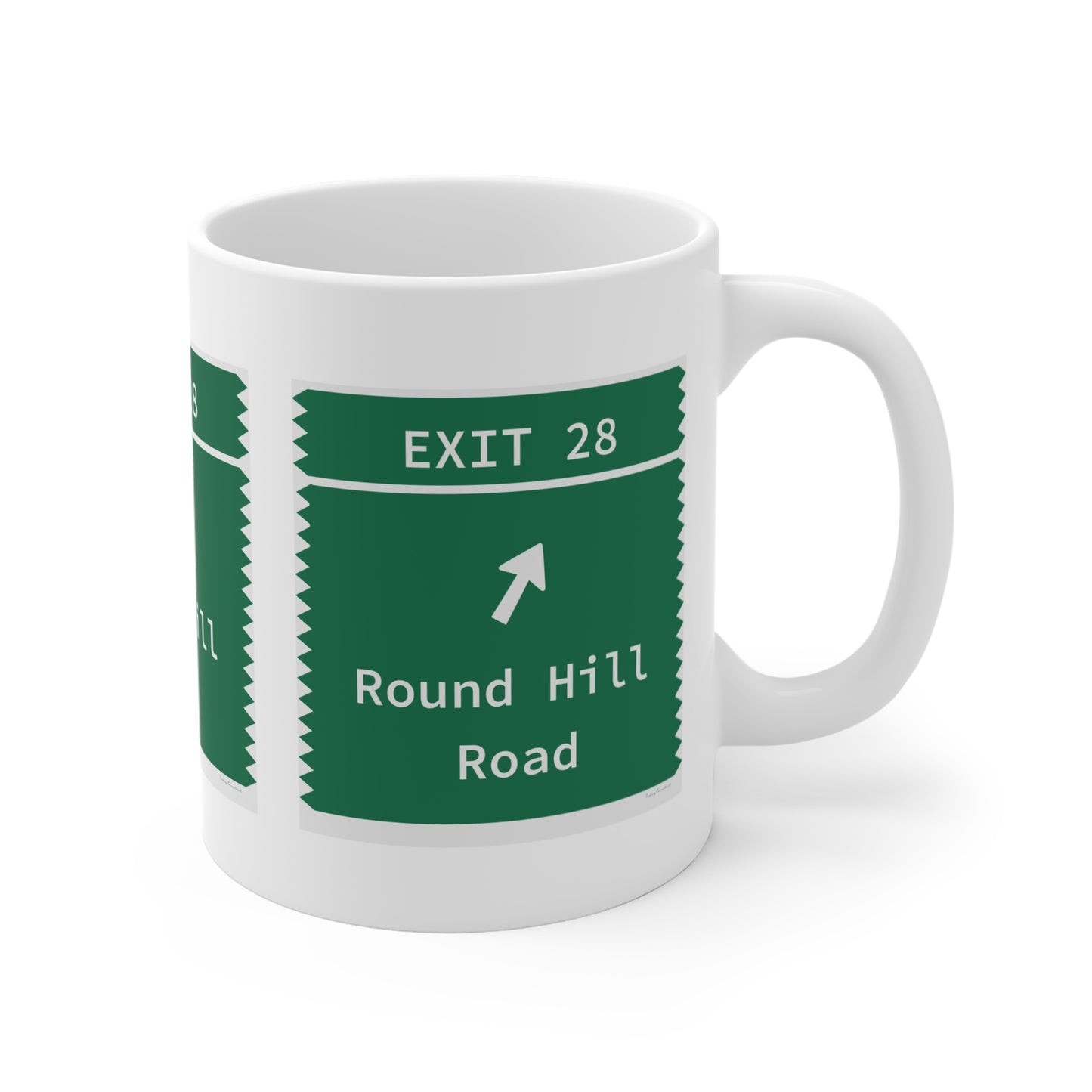 Vintage Merritt Parkway Exit 28 Sign Mug 11oz