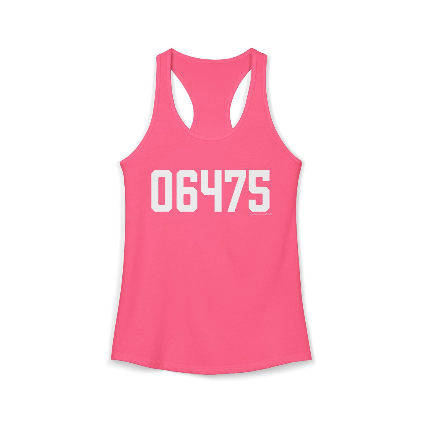 06475 Old Saybrook CT Zip Code Women's Ideal Racerback Tank Top