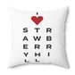 Strawberry Hill Vision Spun Polyester Square Pillow