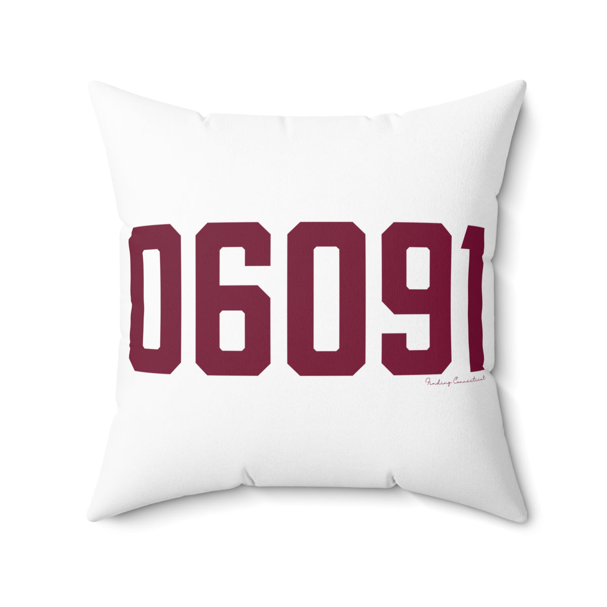 06091 Hartland Connecticut Zip Code Polyester Square Pillow