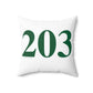 203 Spun Polyester Square Pillow Lucky Green – St. Patrick’s Day