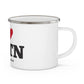 I Heart WSTN Enamel Camping Mug