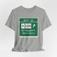 Vintage Merritt Parkway Exit 52 Sign Unisex Jersey Short Sleeve T-Shirt