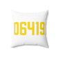 06419 Killingworth Connecticut Zip Code Spun Polyester Square Pillow