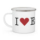 I Heart Easton. Enamel Camping Mug