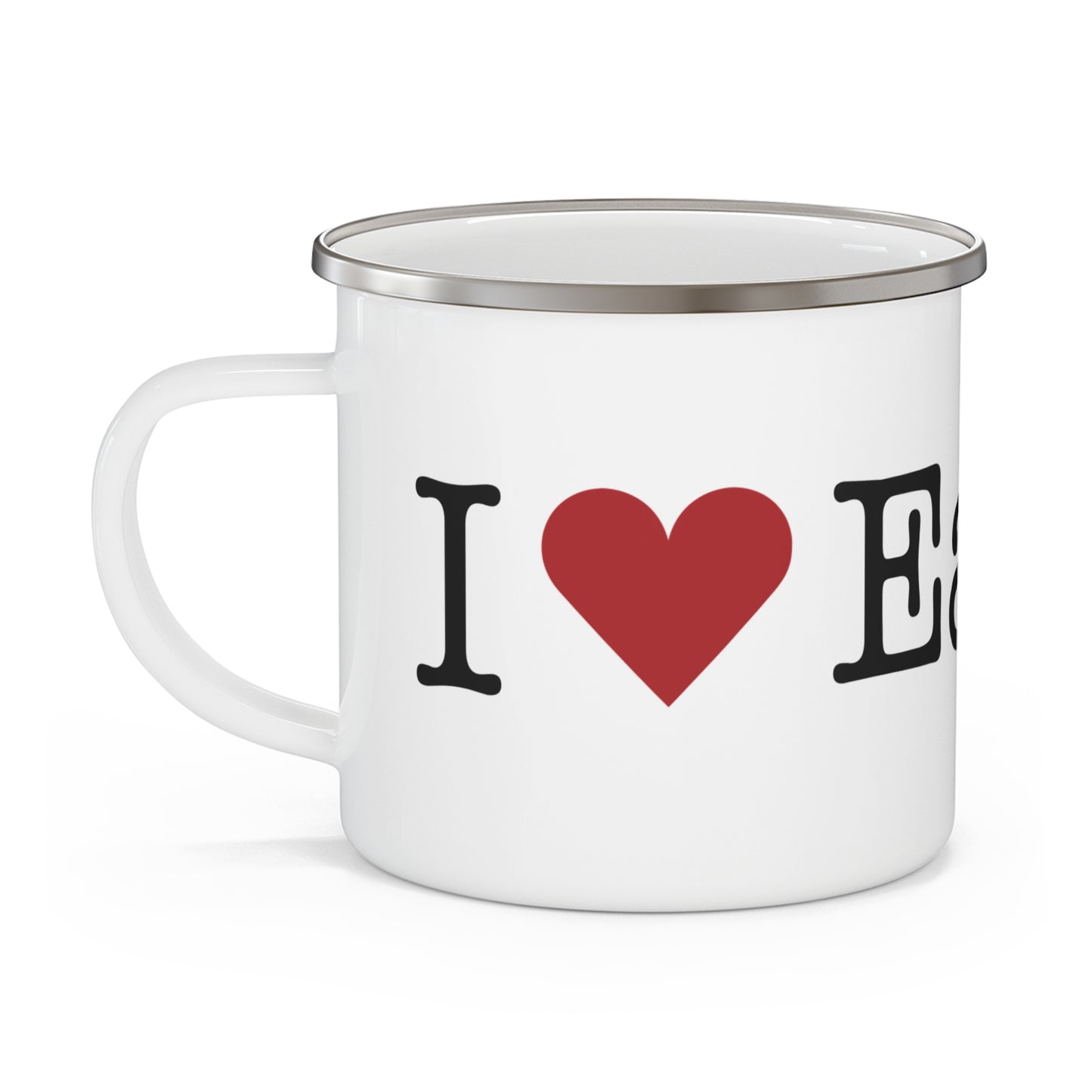 I Heart Easton. Enamel Camping Mug