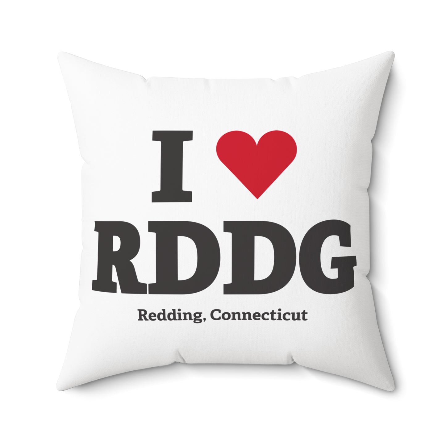 I Heart RDDG Spun Polyester Square Pillow