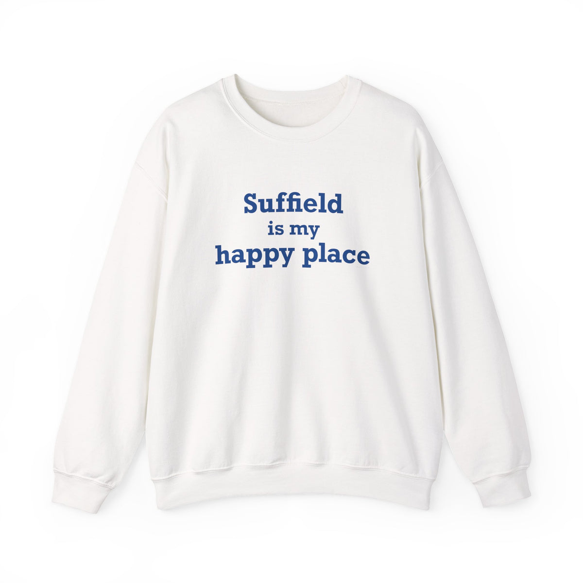 Suffield is My Happy Place Heavy Blend™ Crewneck Sweatshirt