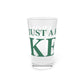Just a kid from Kent Pint Glass, 16oz