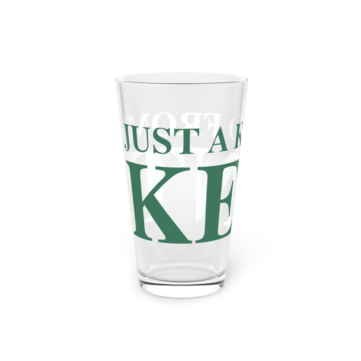 Just a kid from Kent Pint Glass, 16oz