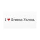 I Heart Greens Farms. Matte Canvas, Stretched, 1.25"
