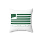 Cornwall Connecticut St. Patrick’s Day Flag Spun Polyester Square Pillow