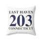 East Haven 203 Connecticut Polyester Square Pillow