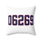 06269 Storrs Connecticut Zip Code Spun Polyester Square Pillow