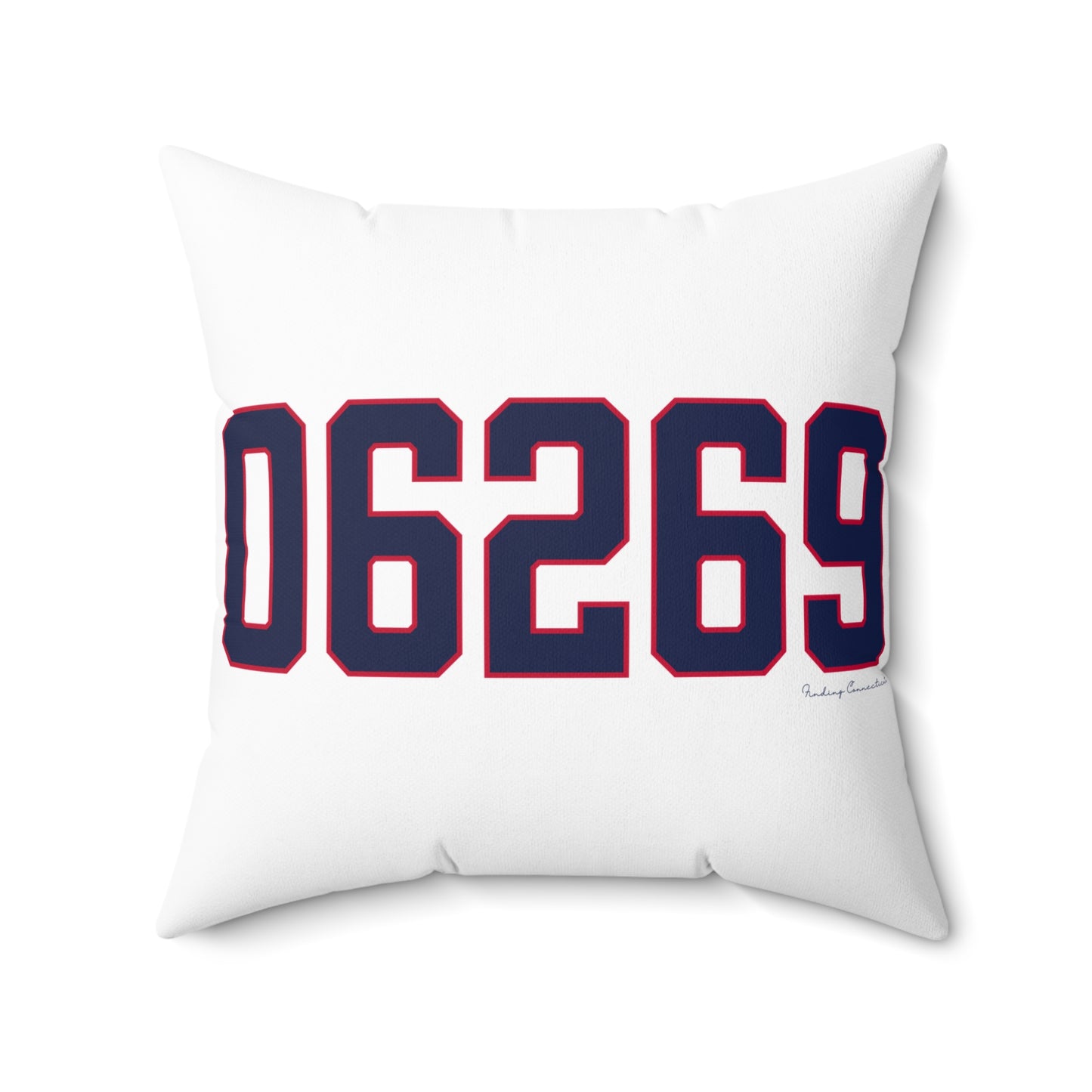 06269 Storrs Connecticut Zip Code Spun Polyester Square Pillow