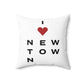 Newtown Vision Spun Polyester Square Pillow