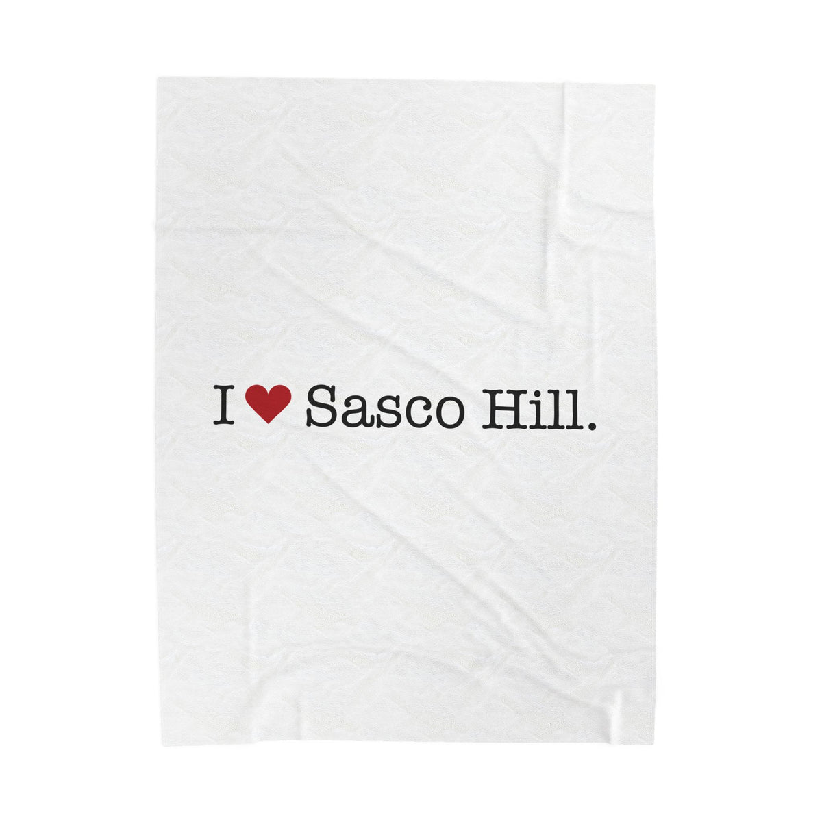 I Heart Sasco Hill. Velveteen Plush Blanket