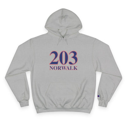 203 Norwalk Red White & Blue Champion Hoodie