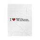 I Heart Wilton. Velveteen Plush Blanket