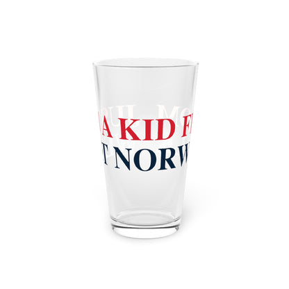 Just a kid from West Norwalk Pint Glass, 16oz