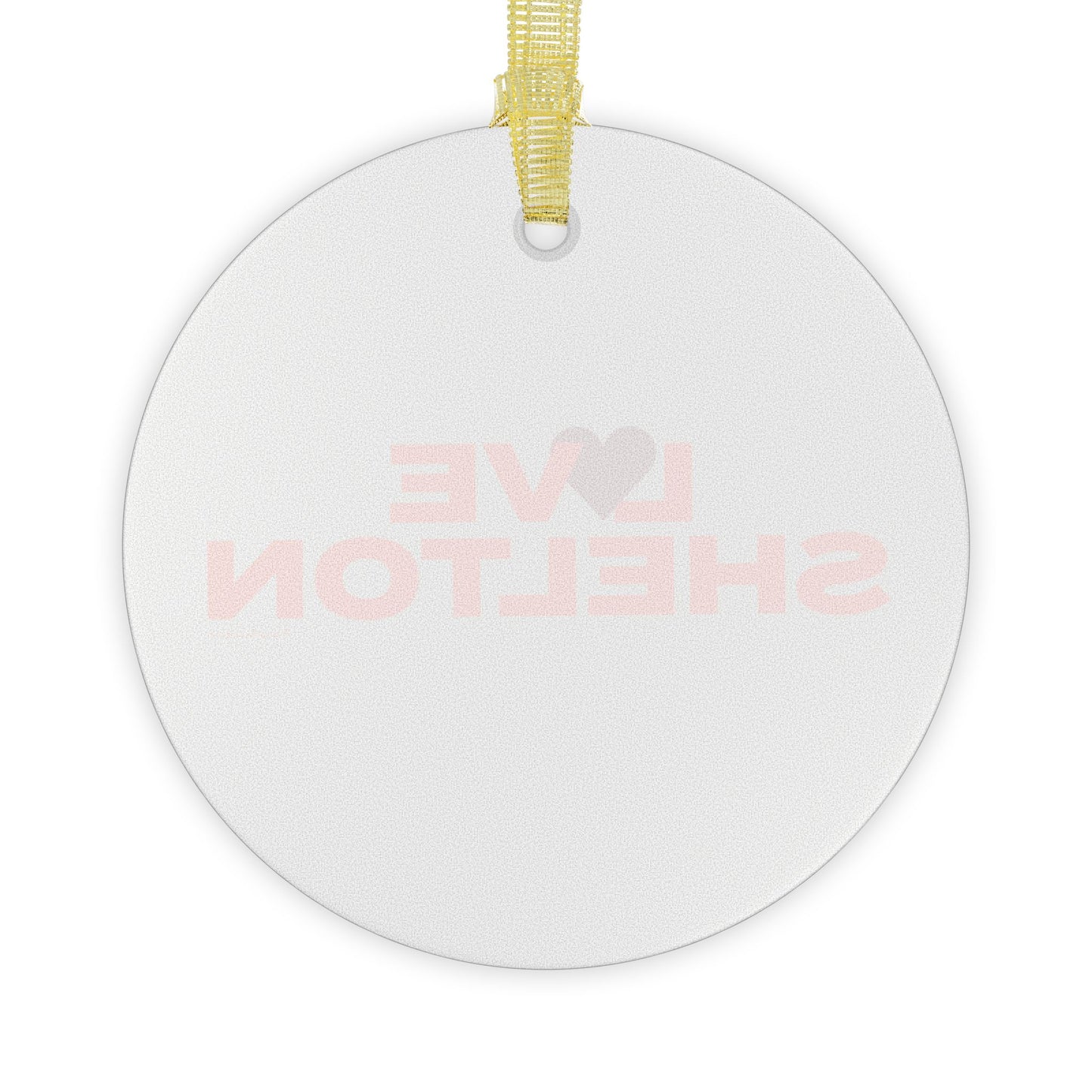 Love Shelton Glass Ornaments