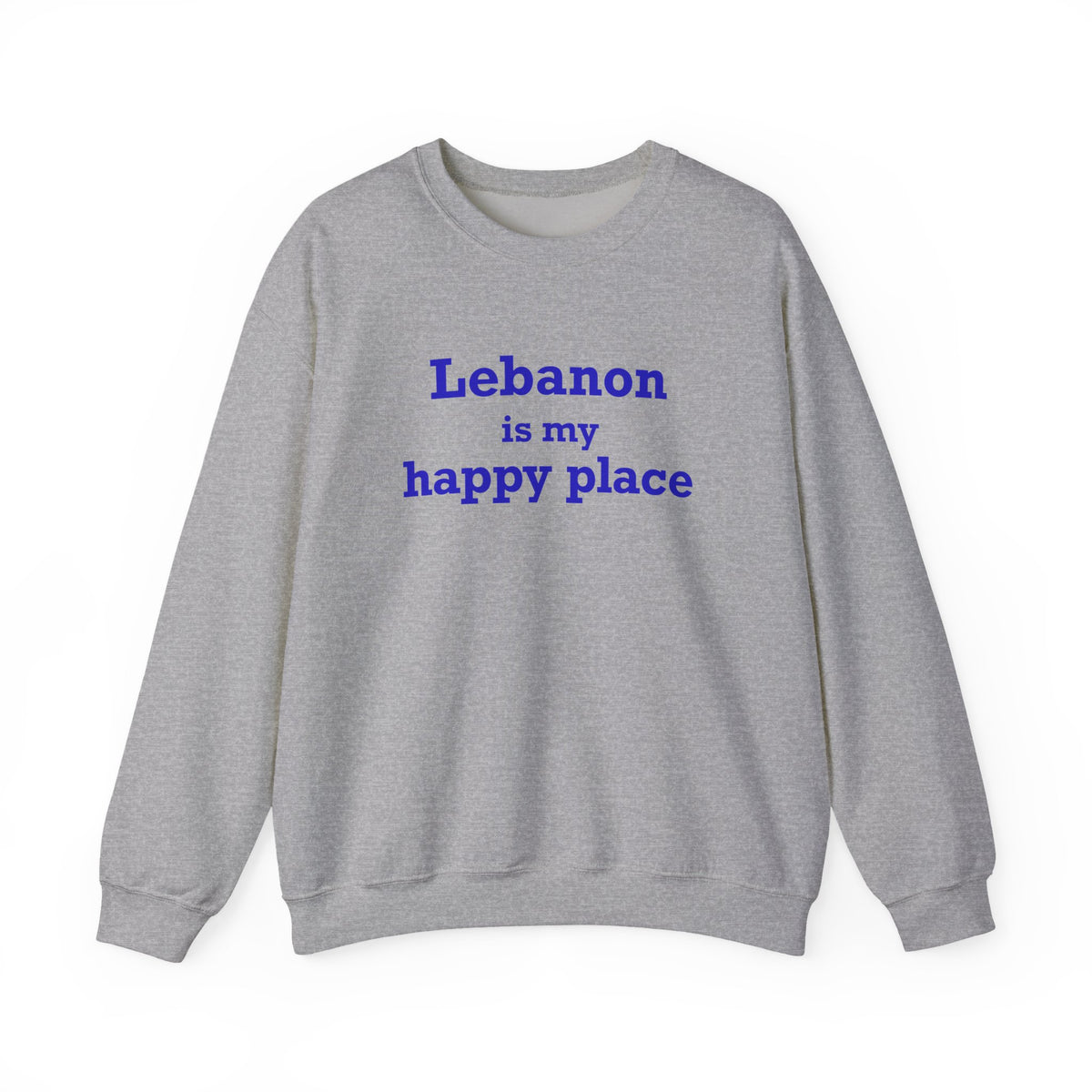 Lebanon is My Happy Place Unisex Heavy Blend™ Crewneck Sweatshirt