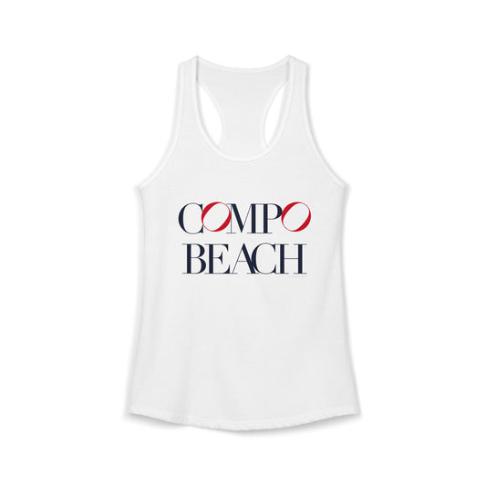 41 Tilt Compo Beach Women's Ideal Racerback Tank Top