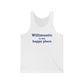 Willimantic is My Happy Place Unisex Jersey Tank Top