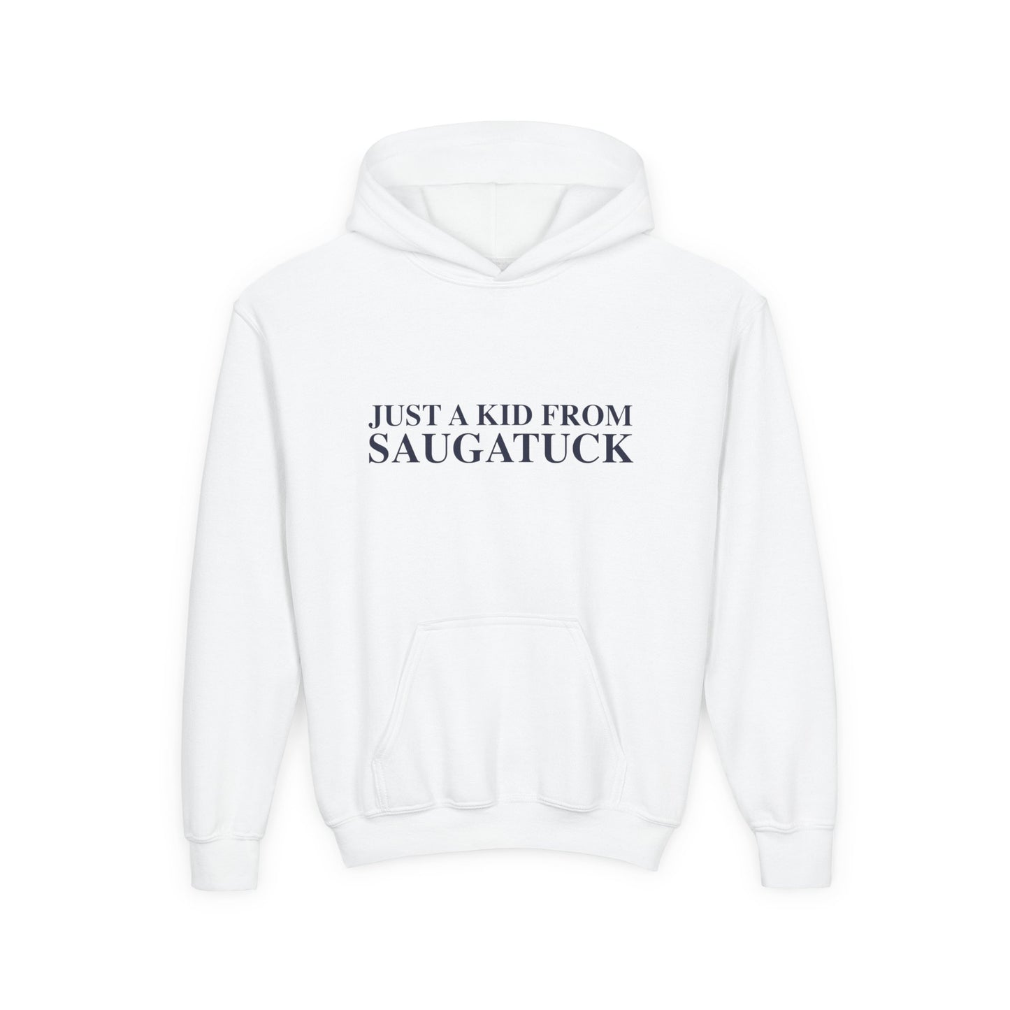 Just a kid from Saugatuck Youth Heavy Blend Hooded Sweatshirt