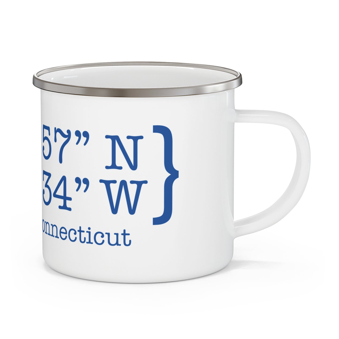 Brookfield Coordinates Enamel Camping Mug