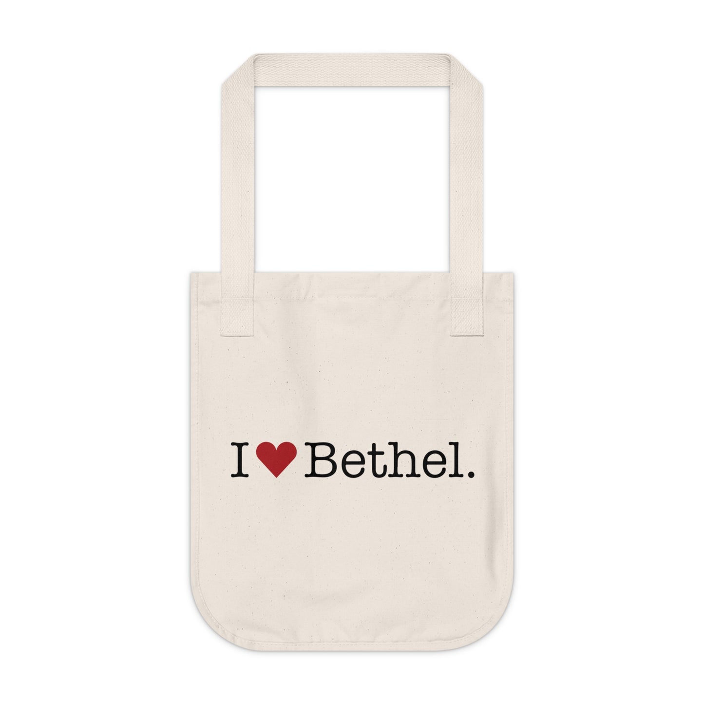 I Heart Bethel. Organic Canvas Tote Bag