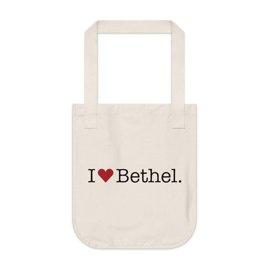 I Heart Bethel. Organic Canvas Tote Bag