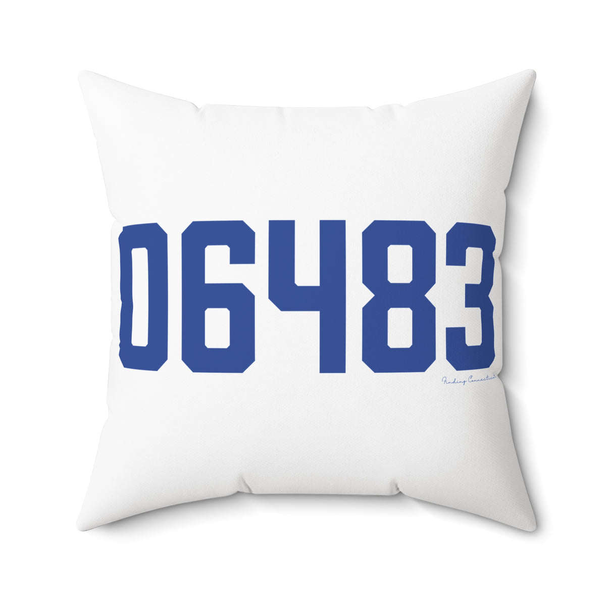 06483 Seymour Connecticut Zip Code Polyester Square Pillow