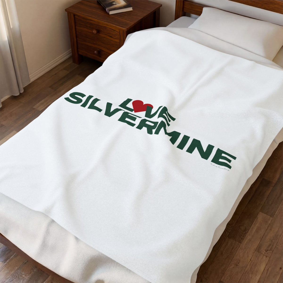 Love Silvermine Velveteen Plush Blanket