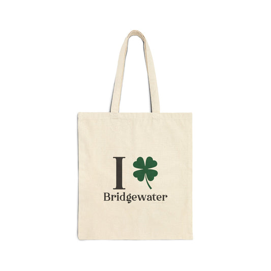I Clover Bridgewater Cotton Canvas Tote Bag