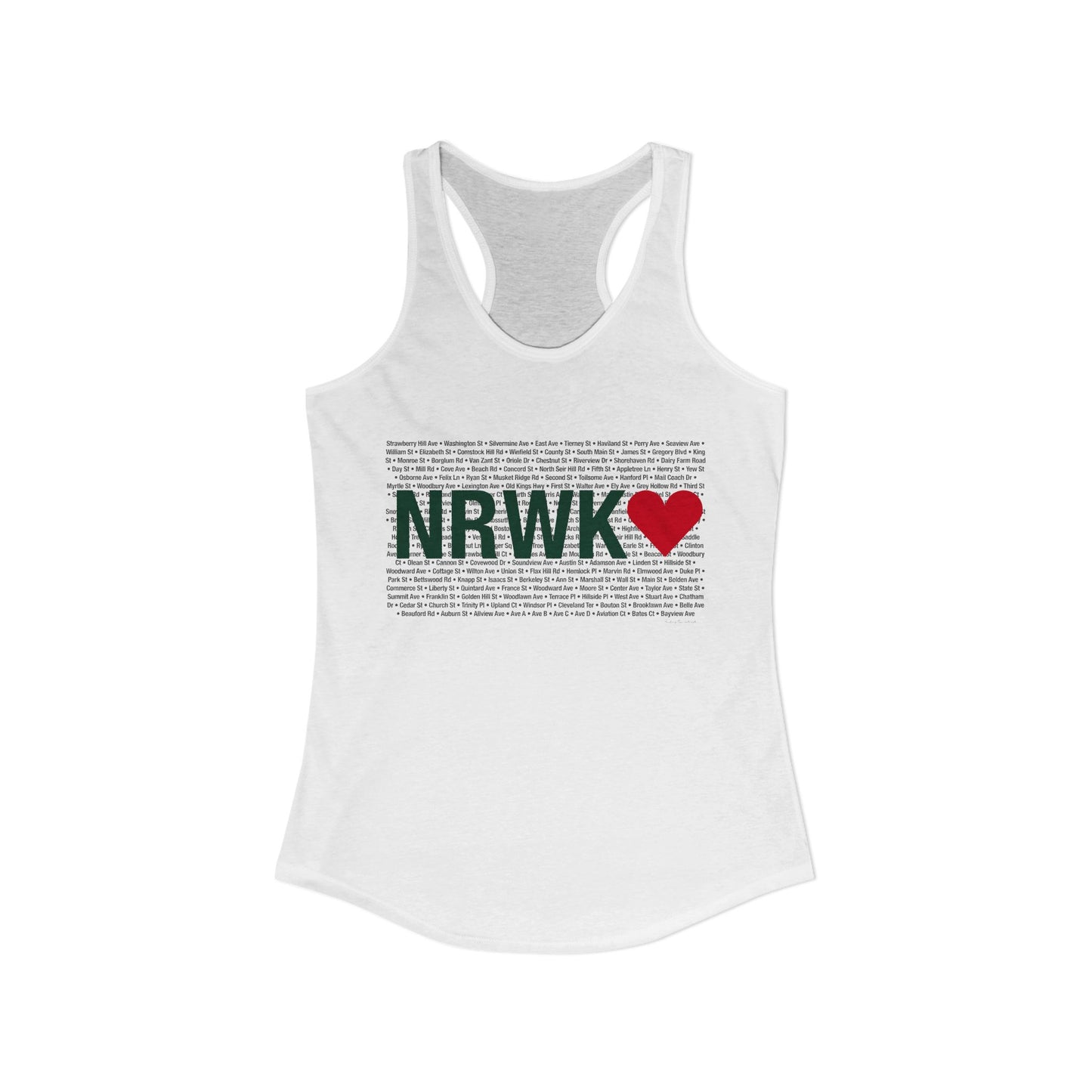 Norwalk Love Women's Ideal Racerback Tank Top