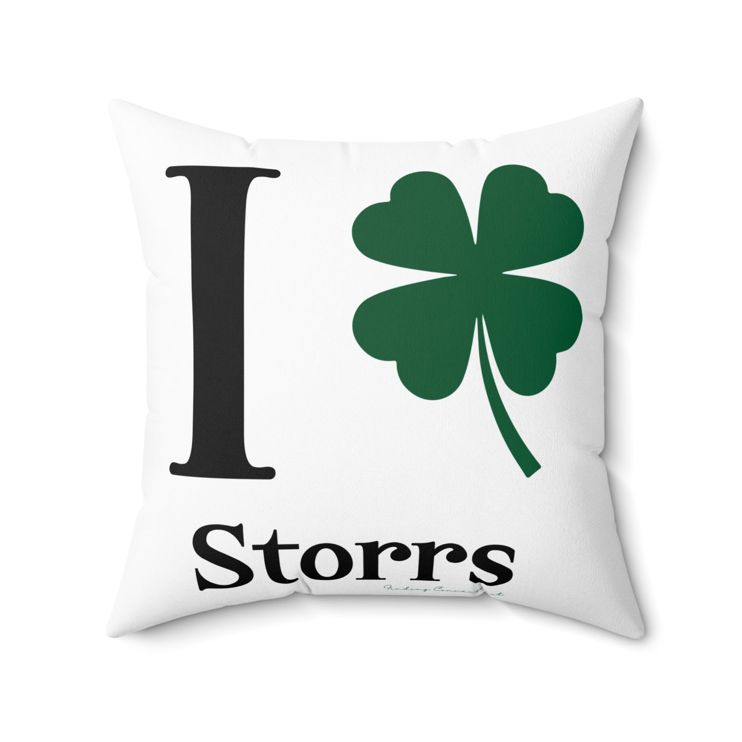 I Clover Storrs Spun Polyester Square Pillow