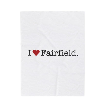 I Heart Fairfield.  Velveteen Plush Blanket