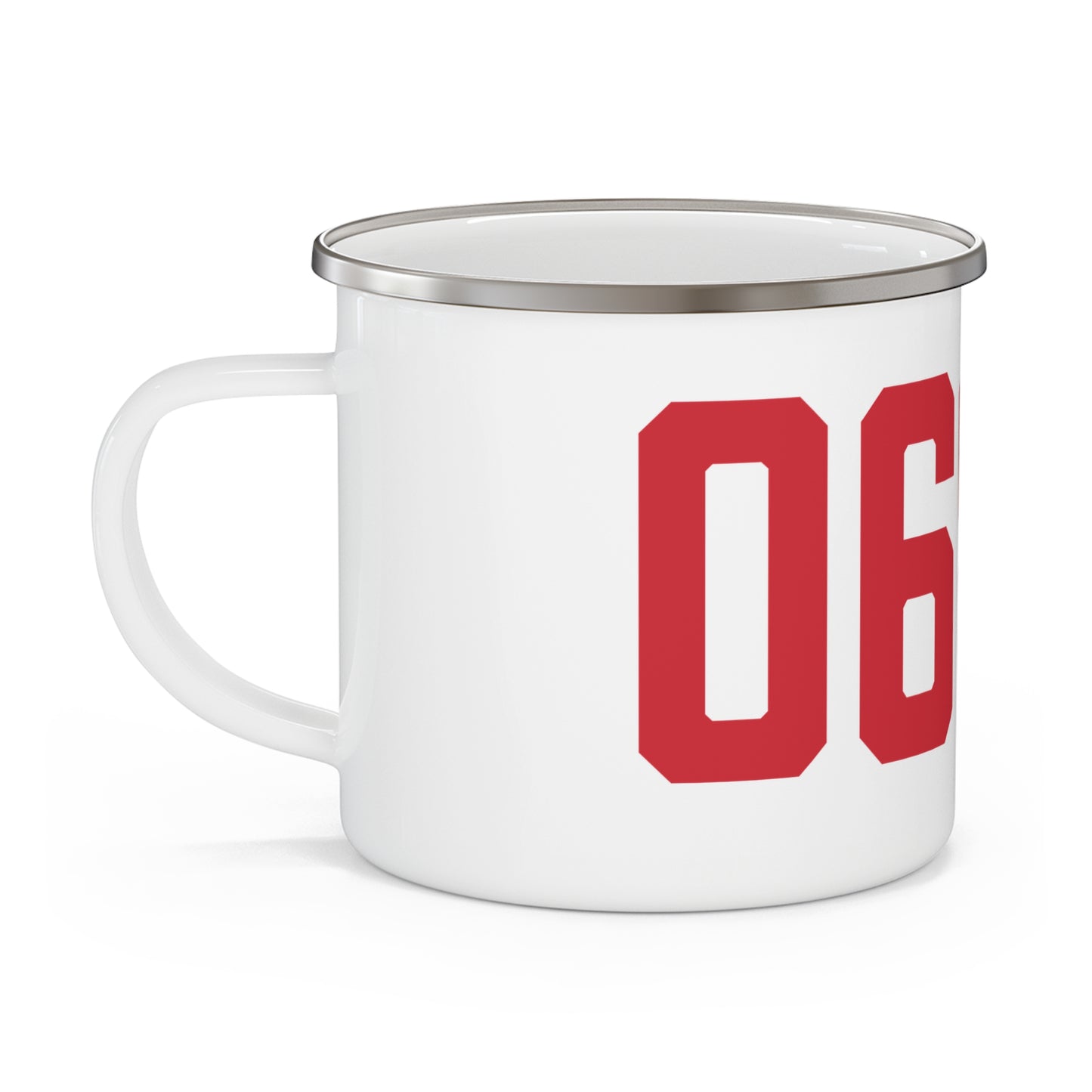 06851 Norwalk Connecticut Zip Code Enamel Camping Mug