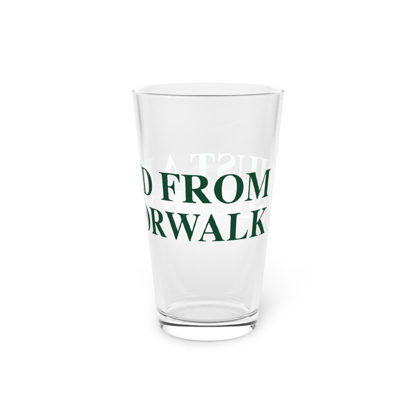 Just a kid from South Norwalk Pint Glass, 16oz