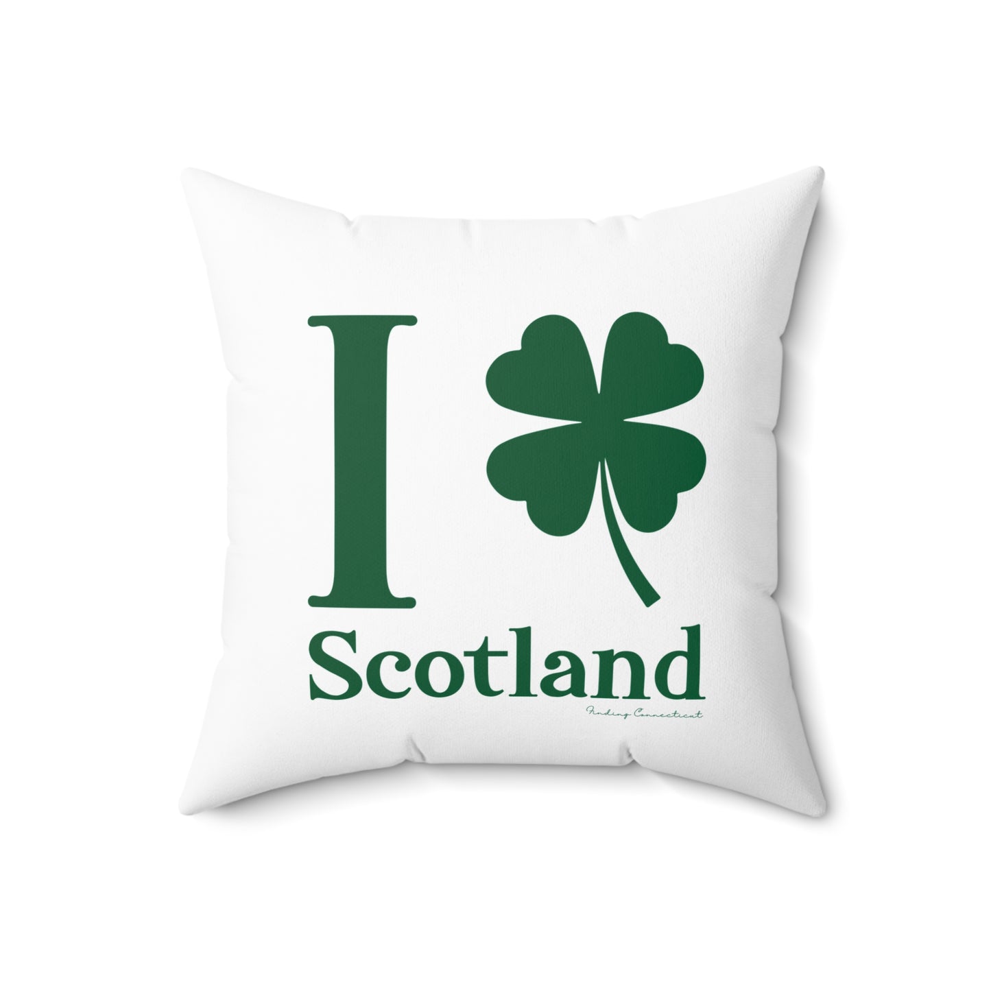 I Clover Scotland Spun Polyester Square Pillow